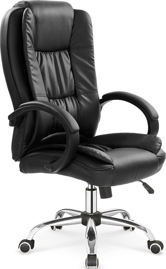 Office Chair Mantua | size: Width: 64cm, Height: 118cm, Depth: 75cm | color: Black | image: 1 | variant: 1002936