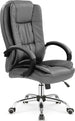 Office Chair Mantua | size: Width: 64cm, Height: 118cm, Depth: 75cm | color: Gray | image: 1 | variant: 1002938