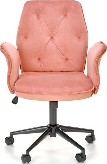Office Chair Massa | size: Width: 65cm, Height: 100cm, Depth: 63cm | color: Pink | image: 2 | variant: 1002974