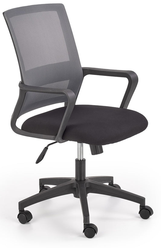 Office Chair Mauro | size: Width: 57cm, Height: 100cm, Depth: 56cm | color: Black/Grey | image: 0 | variant: 1017830