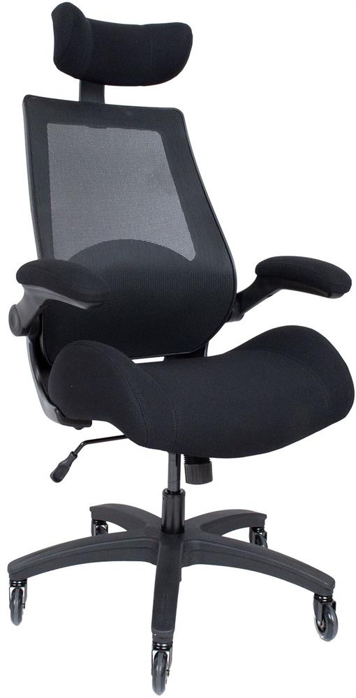Office Chair Miller | size: Width: 70cm, Height: 131cm, Depth: 71cm | color: Black | image: 2 | variant: 1016783