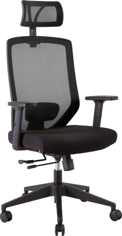 Office Chair Mold | size: Width: 64cm, Height: 115-125cm, Depth: 64cm | color: Black | image: 1 | variant: 1001184