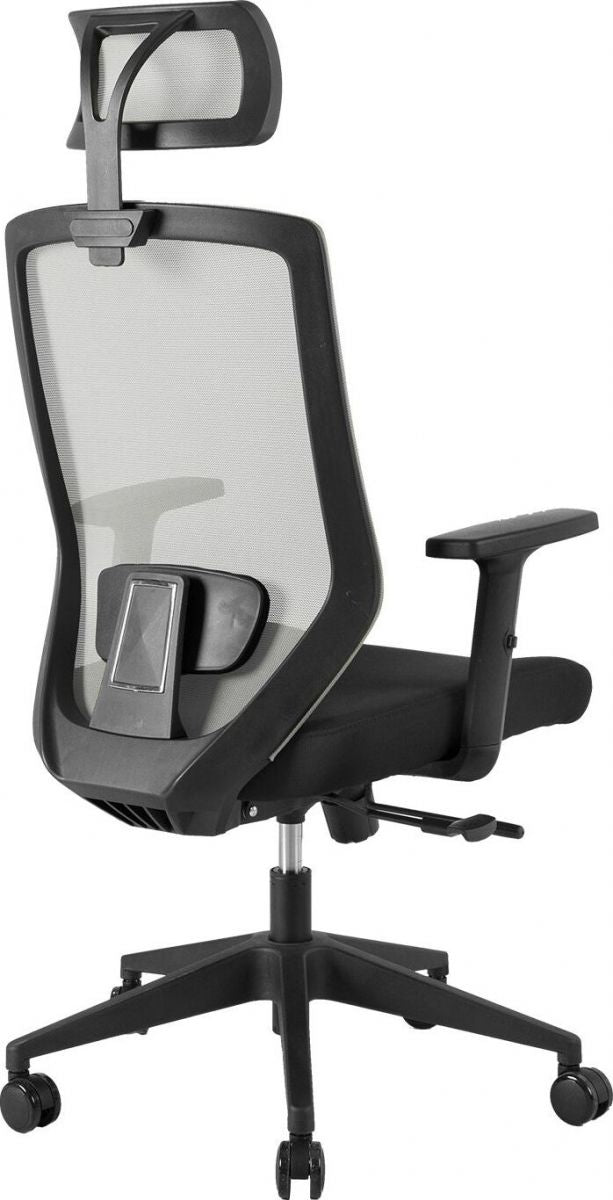 Office Chair Mold | size: Width: 64cm, Height: 115-125cm, Depth: 64cm | color: Gray | image: 3 | variant: 1001186