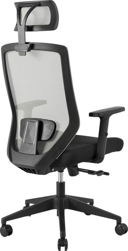 Office Chair Mold | size: Width: 64cm, Height: 115-125cm, Depth: 64cm | color: Gray | image: 3 | variant: 1001186