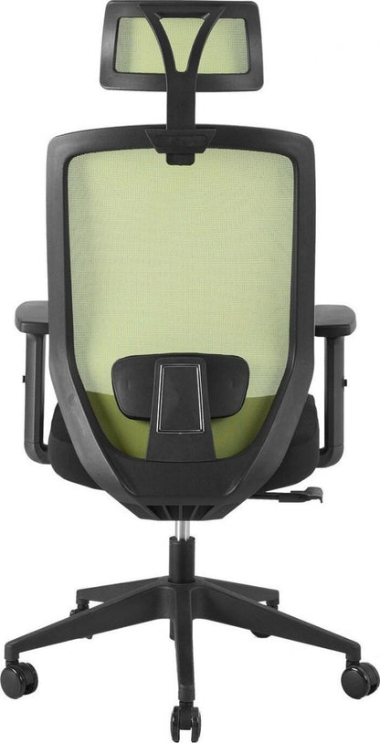 Office Chair Mold | size: Width: 64cm, Height: 115-125cm, Depth: 64cm | color: Green | image: 5 | variant: 1001185