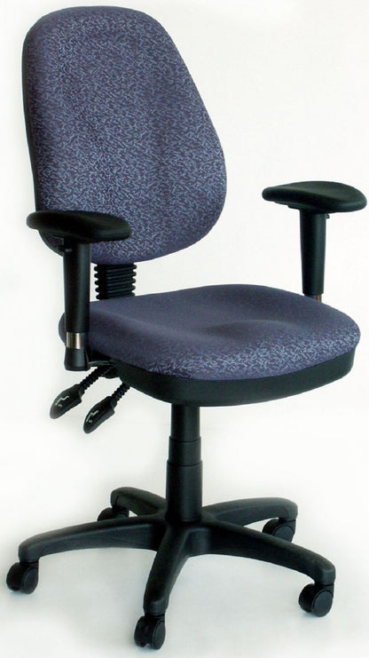 Office Chair Newtown | size: Width: 65cm, Height: 96-108cm, Depth: 47cm | color: Blue | image: 1 | variant: 1001234