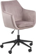 Office Chair Nora | size: Width: 58cm, Height: 91cm, Depth: 58cm | color: Pink | image: 1 | variant: 1005289
