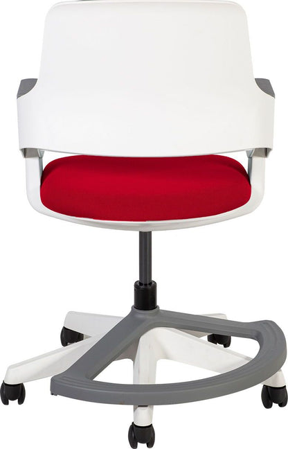 Office Chair Oswestry | size: Width: 64cm, Height: 93cm, Depth: 64cm | color: Red | image: 4 | variant: 1001228