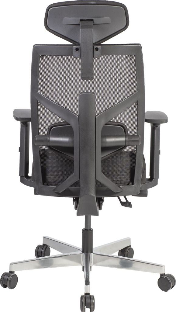 Office Chair Pembroke | size: Width: 70cm, Height: 111-128cm, Depth: 49cm | color: Black | image: 4 | variant: 1001257