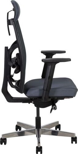 Office Chair Pembroke | size: Width: 70cm, Height: 111-128cm, Depth: 49cm | color: Blue | image: 2 | variant: 1001256