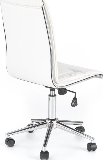 Office Chair Porto | size: Width: 44cm, Height: 107cm, Depth: 46cm | color: White | image: 2 | variant: 1011542