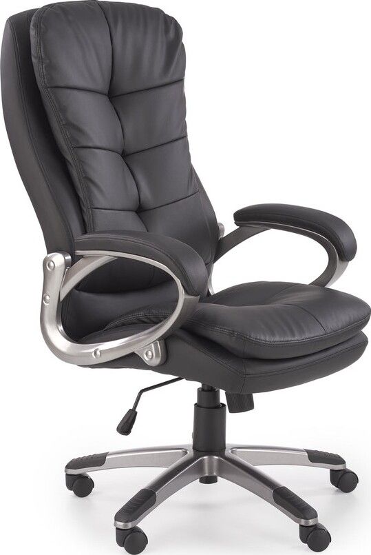 Office Chair Preston | size: Width: 66cm, Height: 124cm, Depth: 72cm | color: Black | image: 1 | variant: 1012371