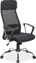 Office Chair Q-345 | size: Width: 62cm, Height: 118-128cm, Depth: 49cm | color: Black | image: 1 | variant: 1005432