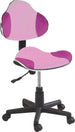 Office Chair Q-G2 | size: Width: 48cm, Height: 80-92cm, Depth: 41cm | color: Pink | image: 1 | variant: 1005437