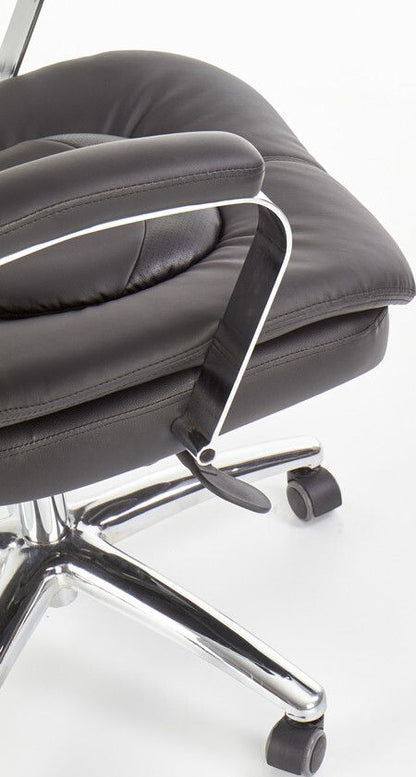 Office Chair Quad | size: Width: 63cm, Height: 124cm, Depth: 70cm | color: Black | image: 5 | variant: 1011581