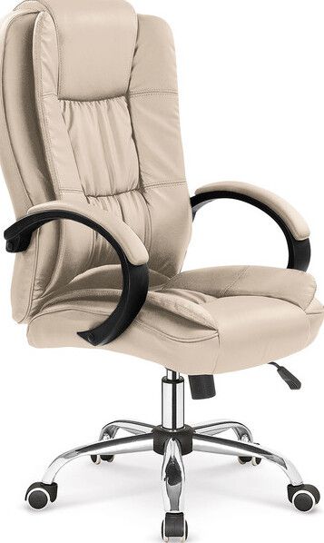 Office Chair Relax | size: Width: 64cm, Height: 118cm, Depth: 75cm | color: Beige | image: 1 | variant: 1005149