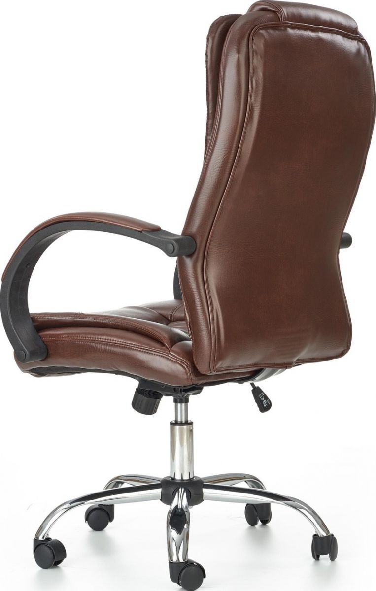 Office Chair Relax | size: Width: 64cm, Height: 118cm, Depth: 75cm | color: Brown | image: 3 | variant: 1005151