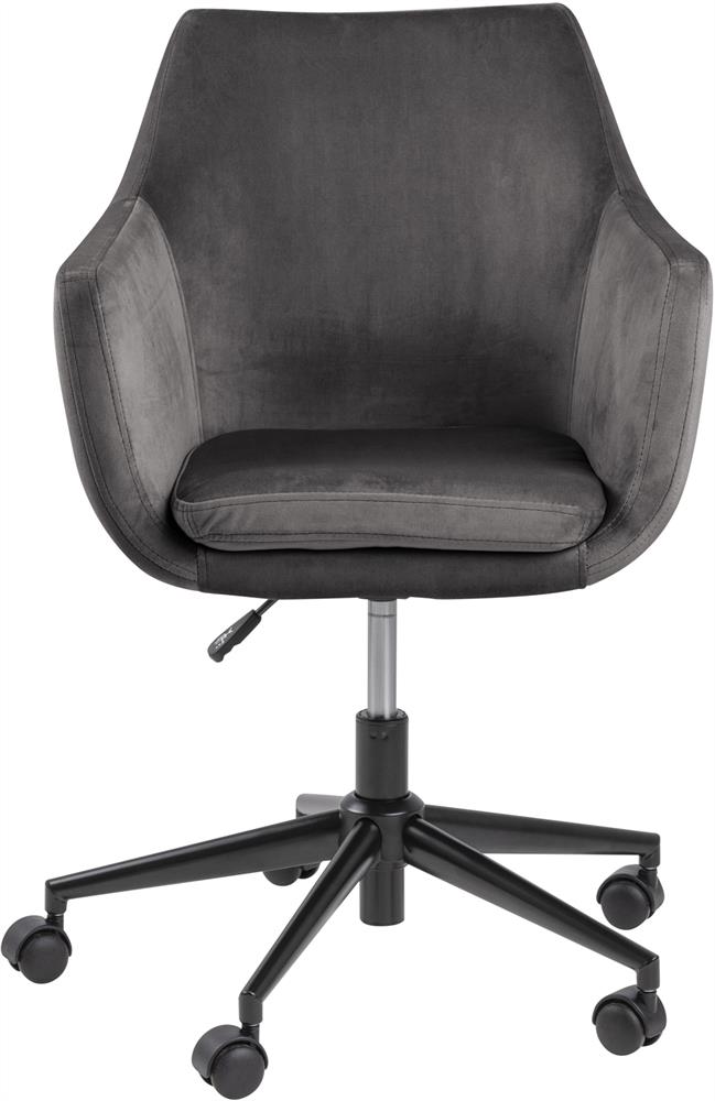 Office Chair Rhyl | size: Width: 58cm, Height: 91cm, Depth: 58cm | color: Gray | image: 3 | variant: 1001207
