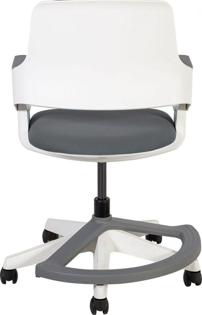 Office Chair Rookee | size: Width: 64cm, Height: 76-93cm, Depth: 64cm | color: Gray | image: 4 | variant: 1005310