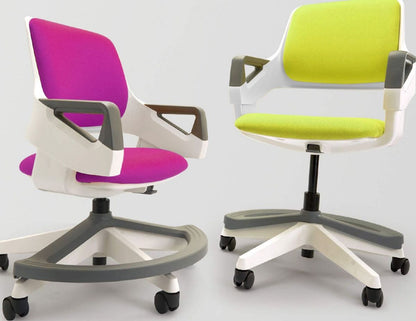 Office Chair Rookee | size: Width: 64cm, Height: 76-93cm, Depth: 64cm | color: Pink | image: 5 | variant: 1005309
