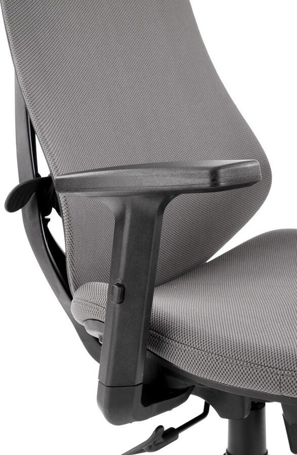 Office Chair Rubio | size: Width: 66cm, Height: 109cm, Depth: 69cm | color: Gray | image: 2 | variant: 1012372