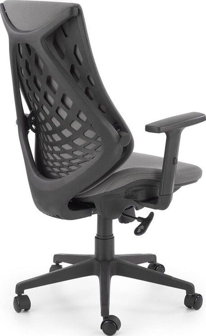 Office Chair Rubio | size: Width: 66cm, Height: 109cm, Depth: 69cm | color: Gray | image: 6 | variant: 1012372