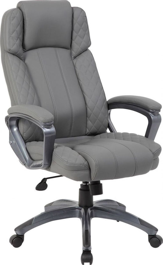 Office Chair Ruthin | size: Width: 66cm, Height: 116-123.5cm, Depth: 75.5cm | color: Gray | image: 1 | variant: 1001181