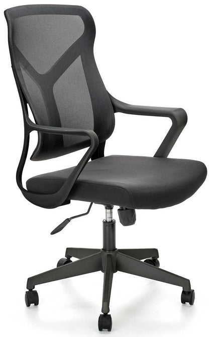 Office Chair Santo | size: Width: 61cm, Height: 114cm, Depth: 67cm | color: Black | image: 1 | variant: 1005161