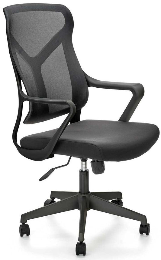 Office Chair Santo | size: Width: 61cm, Height: 114cm, Depth: 67cm | color: Black | image: 1 | variant: 1005161