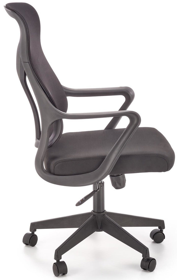 Office Chair Santo | size: Width: 61cm, Height: 114cm, Depth: 67cm | color: Black | image: 2 | variant: 1005161