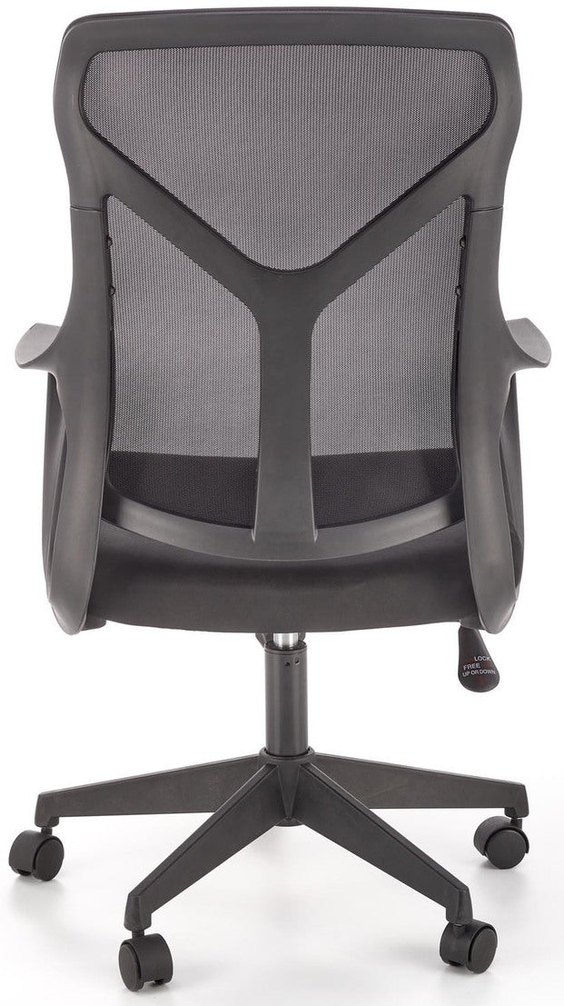 Office Chair Santo | size: Width: 61cm, Height: 114cm, Depth: 67cm | color: Black | image: 5 | variant: 1005161