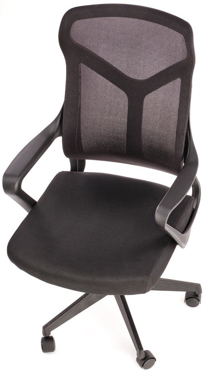 Office Chair Santo | size: Width: 61cm, Height: 114cm, Depth: 67cm | color: Black | image: 6 | variant: 1005161