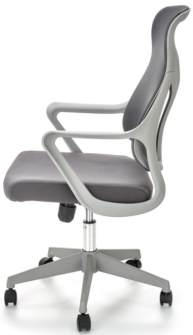 Office Chair Santo | size: Width: 61cm, Height: 114cm, Depth: 67cm | color: Gray | image: 4 | variant: 1005162