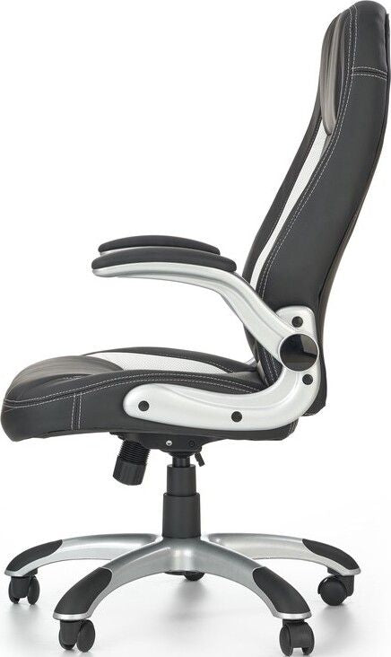 Office Chair Saturn | size: Width: 67cm, Height: 120cm, Depth: 65cm | color: Black | image: 4 | variant: 1005159