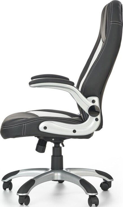 Office Chair Saturn | size: Width: 67cm, Height: 120cm, Depth: 65cm | color: Black | image: 4 | variant: 1005159