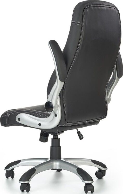 Office Chair Saturn | size: Width: 67cm, Height: 120cm, Depth: 65cm | color: Black | image: 5 | variant: 1005159