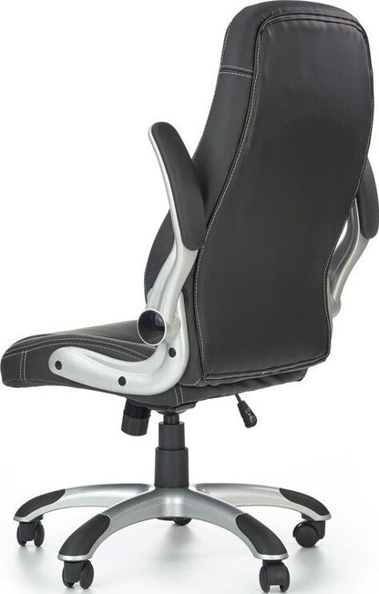 Office Chair Saturn | size: Width: 67cm, Height: 120cm, Depth: 65cm | color: Black | image: 5 | variant: 1005159