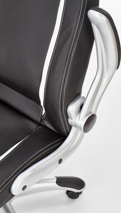 Office Chair Saturn | size: Width: 67cm, Height: 120cm, Depth: 65cm | color: Black | image: 6 | variant: 1005159