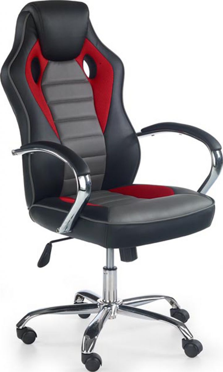 Office Chair Scroll | size: Width: 61cm, Height: 109cm, Depth: 48cm | color: Black | image: 1 | variant: 1011553