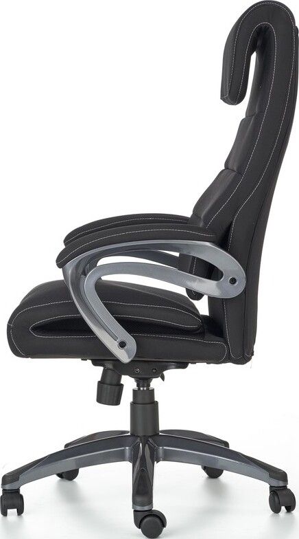 Office Chair Sidney | size: Width: 65cm, Height: 125cm, Depth: 58cm | color: Black | image: 4 | variant: 1011578