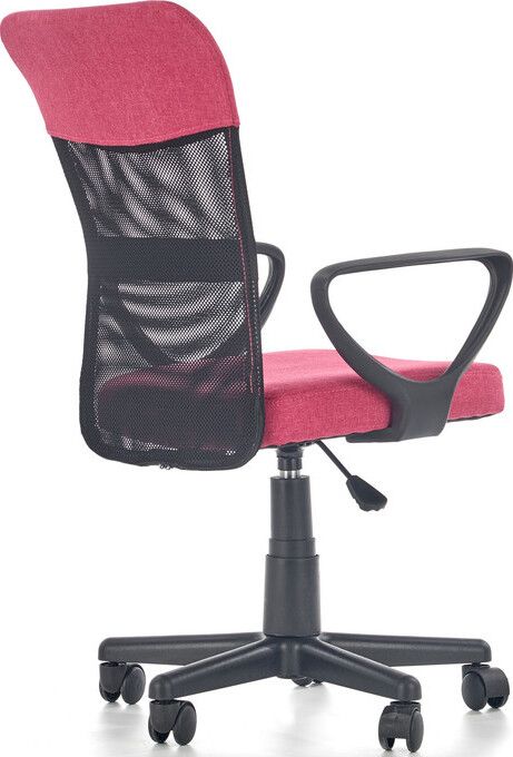 Office Chair Siena | size: Width: 52cm, Height: 91cm, Depth: 59cm | color: Pink | image: 5 | variant: 1002958