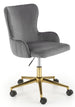 Office Chair Timoteo | size: Width: 55cm, Height: 77cm, Depth: 55cm | color: Grey/Gold | image: 1 | variant: 1005173