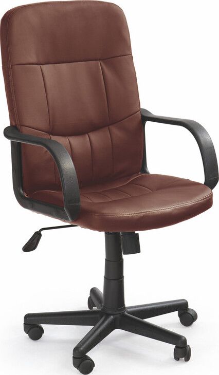 Office Chair Trento | size: Width: 58cm, Height: 110cm, Depth: 60cm | color: Brown | image: 1 | variant: 1002875