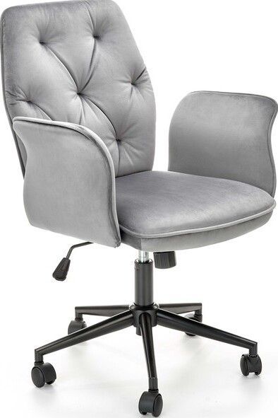 Office Chair Tulip | size: Width: 65cm, Height: 100cm, Depth: 63cm | color: Gray | image: 1 | variant: 1005185