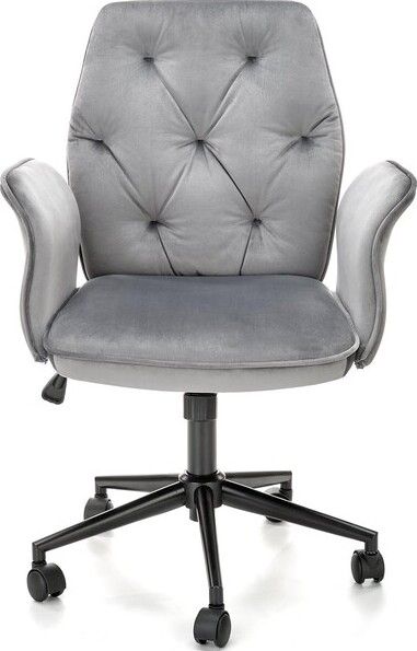 Office Chair Tulip | size: Width: 65cm, Height: 100cm, Depth: 63cm | color: Gray | image: 2 | variant: 1005185