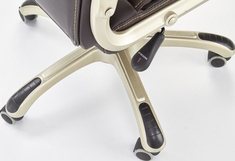 Office Chair Udine | size: Width: 70cm, Height: 119cm, Depth: 67cm | color: Brown | image: 2 | variant: 1002872