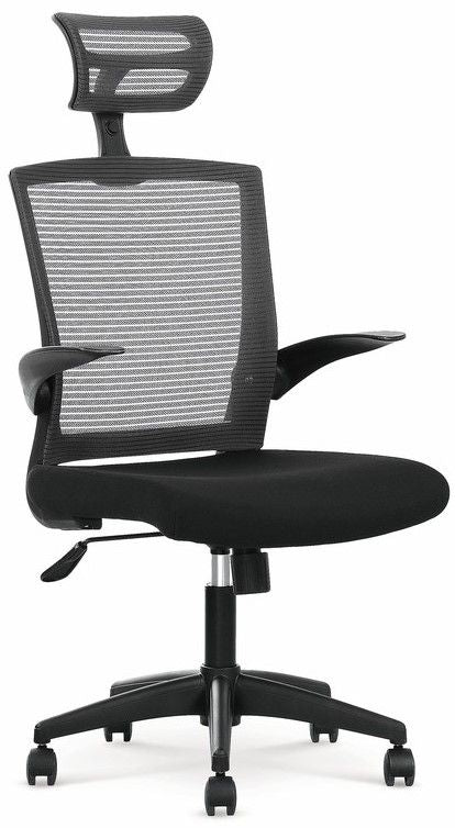 Office Chair Valor | size: Width: 64cm, Height: 125cm, Depth: 62cm | color: Black | image: 1 | variant: 1011972