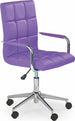 Office Chair Varese | size: Width: 53cm, Height: 110cm, Depth: 60cm | color: Violet | image: 1 | variant: 1002904