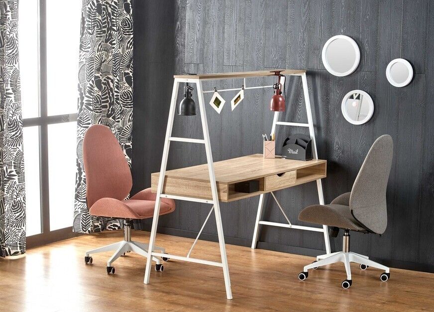 Office Chair Vercelli | size: Width: 54cm, Height: 111cm, Depth: 58cm | color: Gray | image: 6 | variant: 1002886