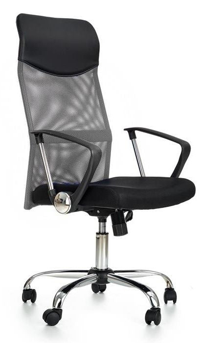 Office Chair Vire | size: Width: 61cm, Height: 120cm, Depth: 63cm | color: Black/Grey | image: 1 | variant: 1005193